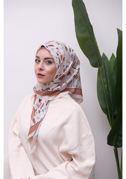 Renkli Karma Desen Dijital Soft Eşarp fırsatları