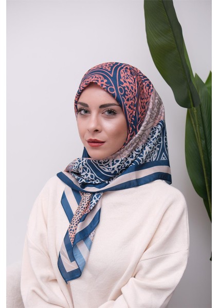 Renkli Karma Desen Dijital Soft Eşarp