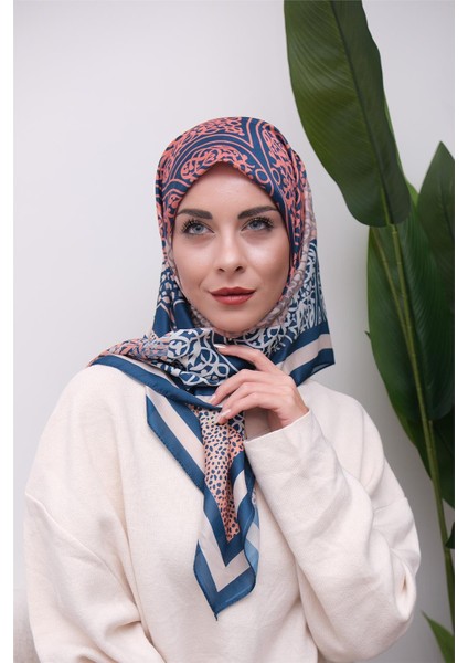 Renkli Karma Desen Dijital Soft Eşarp modelleri