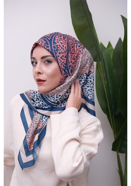 Renkli Karma Desen Dijital Soft Eşarp