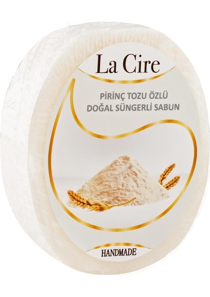 Pirinç Tozu Özlü Doğal Süngerli Sabun