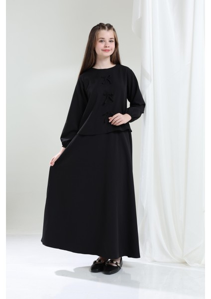 Nora Kız Çocuk Takım Siyah