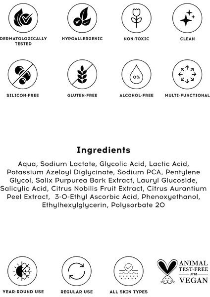 Co. Aha/bha Vitamin C Daily Toner, Akne ve Leke Karşıtı Tonik, 200 ml fırsatları