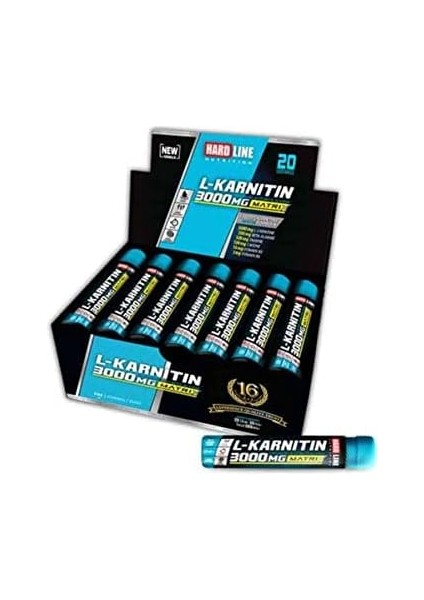 Hard Line Nutrition Hardline L-Karnitin Matrix 3000 Mg Şeftali 20 Ampül fiyatları