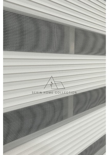 Beyaz Dar Plise Zebra Stor Perde (Dayanıklı Alüminyum Kasa) indirimleri