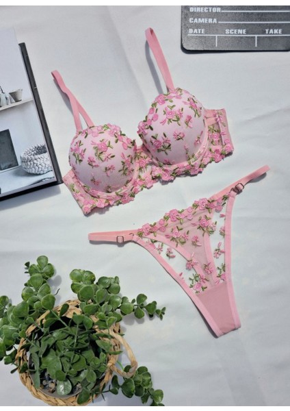 Çıtır Çiçek Destekli Sütyen Takımı