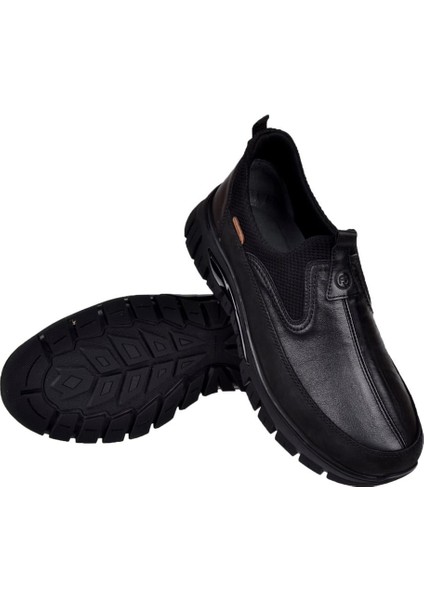 Hakiki Deri Comfort Erkek Ayakkabı For-Tiger Siyah indirimleri