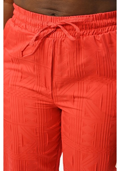 Kadın Desenli Beli Lastikli Rahat Kalıp Pantolon fiyatları