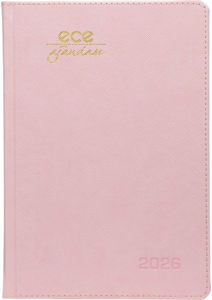 Ece-Datça Şeker Pembe Kareli Günlük 14X20 2026