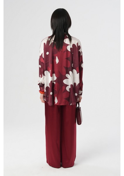 Kadın Çiçek Desenli Oversize Gömlek indirimleri