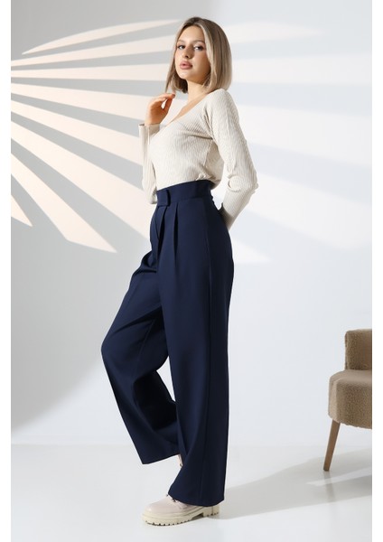 Kadın Palazzo Pantolon Beli Cırtlı fırsatları