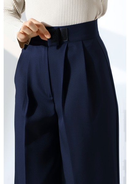 Kadın Palazzo Pantolon Beli Cırtlı