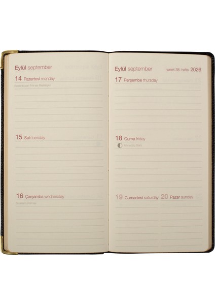 Ece-4dl Karaköy Koyu Pembe Çizgili Haftalık 8,5X16 2026 fırsatları