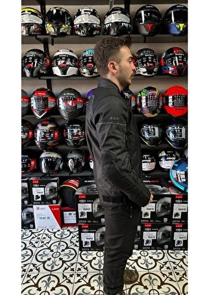 Sepang Siyah-Gri Motosiklet Montu Nefes Alabilir Kumaşla Konfor ve Güvenlik Sunar fırsatları