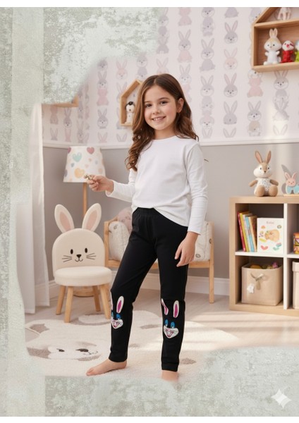 Ideal Sepet Tavşan Nakışlı %100 Pamuk Kız Çocuk Tayt fiyatları