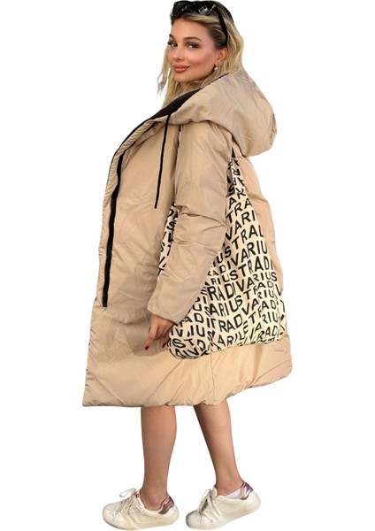 Oversize Çift Taraflı Uzun Şişme Mont modelleri