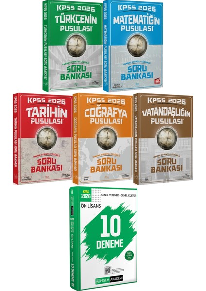 Türkçenin Matematiğin Tarihin Coğrafya Vatandaşlığın Pusulası Soru - 2026 Kpss Ön Lisans Çözümlü 10 Deneme