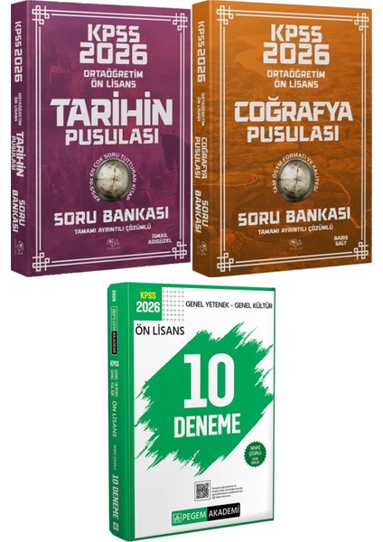 Kpss Ortaöğretim Ön Lisans Tarihin Coğrafya Pusulası Soru - 2026 Kpss Ön Lisans Çözümlü 10 Deneme
