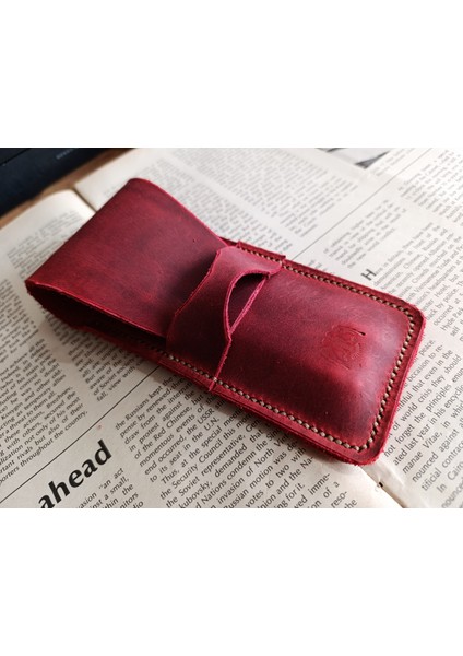 Crazy Gerçek Deri Özel Kalemleriniz Için Kalemlik ( 3*4 Kalem Için ) 28 cm \ 8 cm Büyük Boy Nlu7