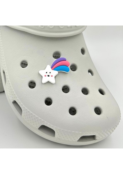 Terlik Süsü ve Aksesuarı , Çanta Süsü – Jibbitz 3D Kuyruklı Yıldız Logo Aksesuar fiyatları