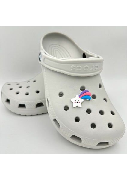 Terlik Süsü ve Aksesuarı , Çanta Süsü – Jibbitz 3D Kuyruklı Yıldız Logo Aksesuar modelleri