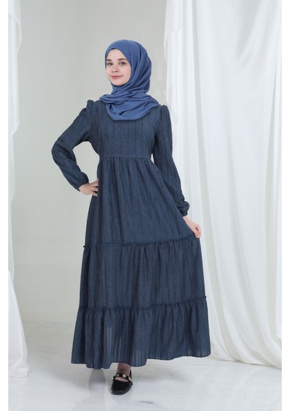 Mireya Kız Çocuk Elbise Mavi