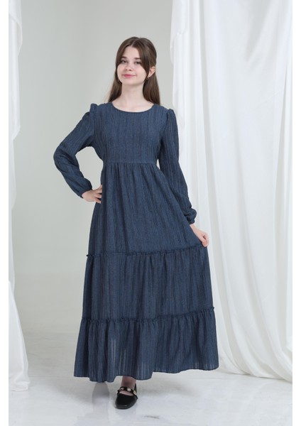 Mireya Kız Çocuk Elbise Mavi modelleri