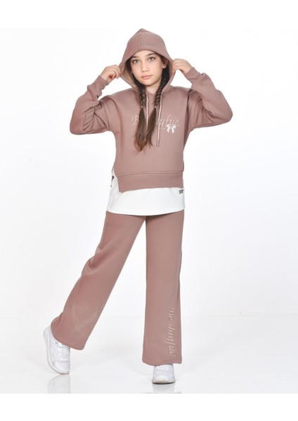 Be Dayfue Kız Çocuk Eşofman Takımı Kahverengi fırsatları