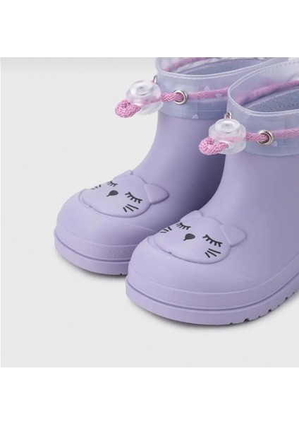 CC334 Mendi Gato Borrego Lila Yünlü Çocuk Bot indirimleri