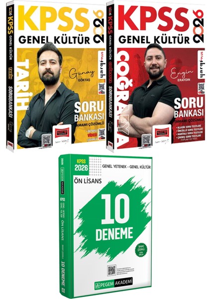 2026 Kpss Tarih Coğrafya Tamamı Çözümlü Soru Bankası - 2026 Kpss Ön Lisans Çözümlü 10 Deneme