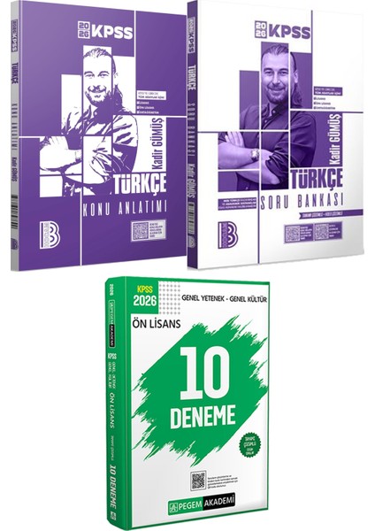 2026 Kpss Türkçe Konu Anlatımı ve Tamamı Çözümlü Soru Bankası - 2026 Kpss Ön Lisans Çözümlü 10 Deneme