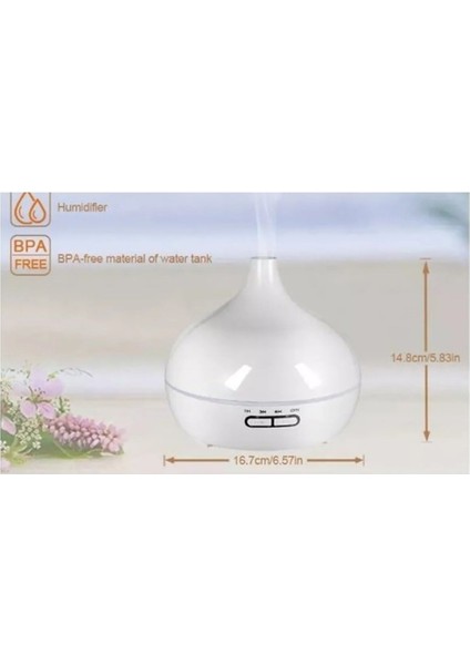 Sonx Aroma Difüzörü Gece Işığı 7 LED Hava Nemlendirici Kumandalı Buhar Makinesi 500 ml fiyatları