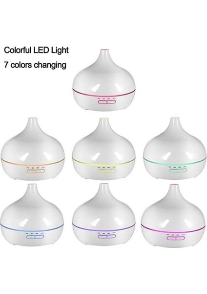 Sonx Aroma Difüzörü Gece Işığı 7 LED Hava Nemlendirici Kumandalı Buhar Makinesi 500 ml modelleri