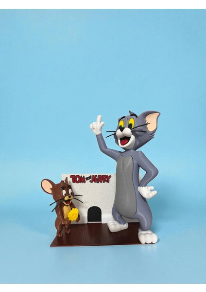 Tom ve Jerry Figür Seti | Ikonik Kedi Fare Karakterleri Koleksiyonluk Dekoratif Biblo Heykel