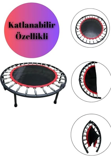 102 cm (40 Inç) Katlanabilir Trambolin - Taşınabilir & Dayanıklı Fitness ve Egzersiz Trambolini fiyatları