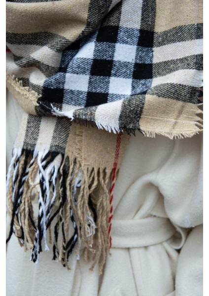 Desenli Kalın Omuz Şal Atkı modelleri