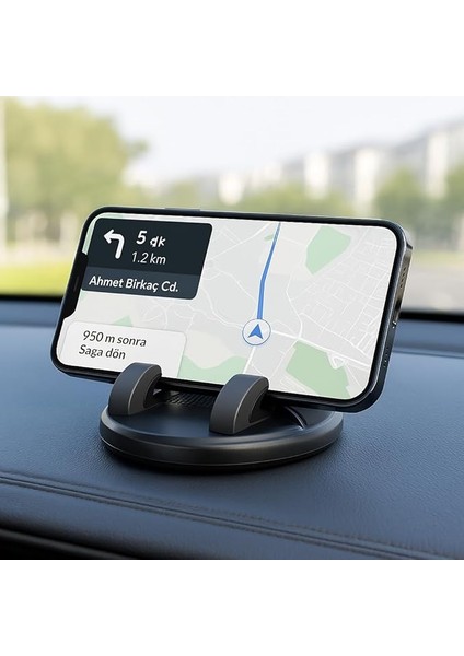 Store Numaratörlü Telefon Tutacağı – Araç Içi Kaymaz Masaüstü Stand, Geçici Park Numarası Göstergeli,
