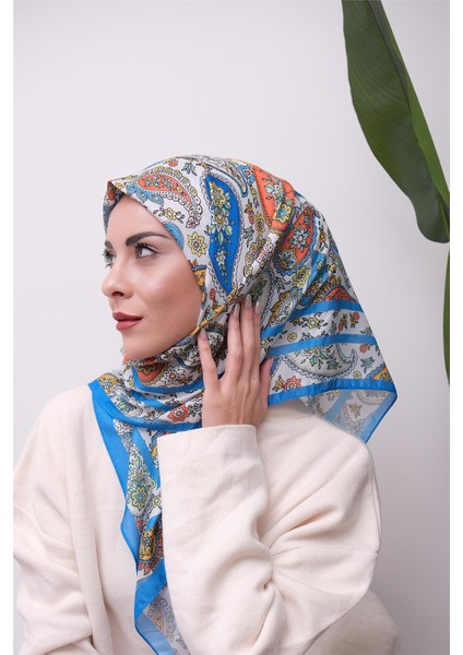 Renkli Karma Desen Dijital Soft Eşarp modelleri