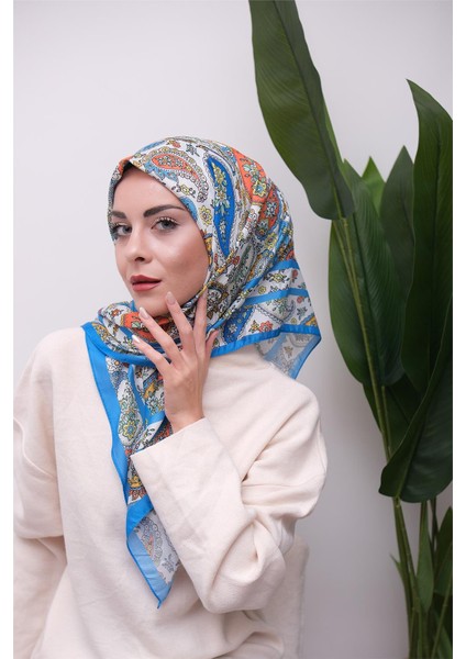 Renkli Karma Desen Dijital Soft Eşarp