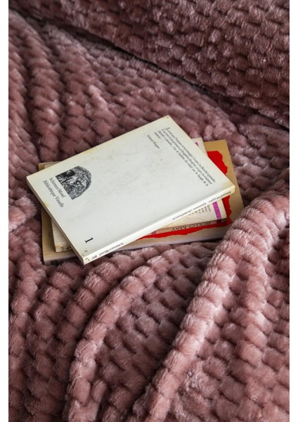 Tek Kişilik Trusty Pembe Jakar Desen Battaniye 160X220 cm modelleri