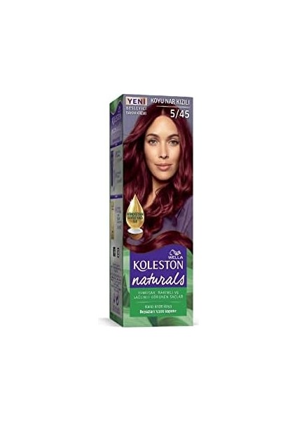 Naturals Koyu Nar Kızılı 5/45 fiyatları