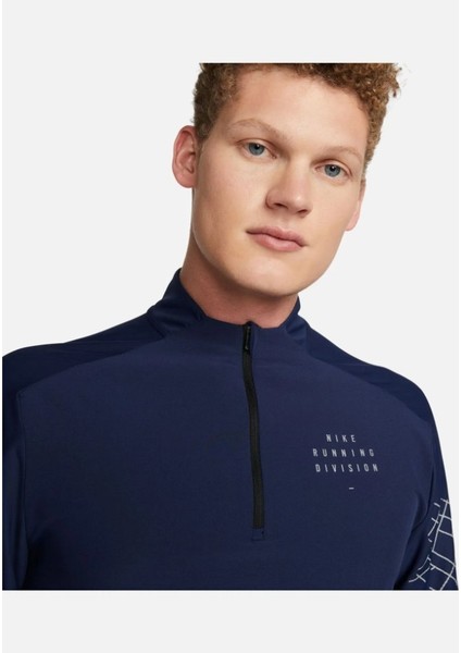 Dri-Fit Run Division Flash Element Running Half-Zip Long-Sleeve Erkek Tişört fırsatları