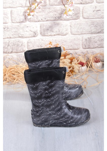 7061 Yarasa Figürlü Içi Peluşlu Su Geçirmez Erkek Çocuk Kar Yağmur Çizmesi fiyatları