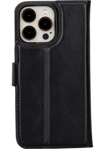 Apple iPhone 15 Pro Max Uyumlu Deri Cüzdanlı Kılıf Mwwn Rst1 Siyah indirimleri