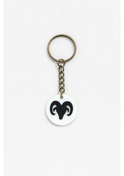 Koç Burcu Nfc Anahtarlık – Akıllı Temassız Bağlantı Özellikli Burç Anahtarlığı (3,5 Cm)