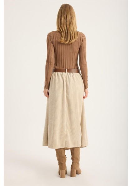 Kadife 2 Cepli Kemerli Pile Etek indirimleri