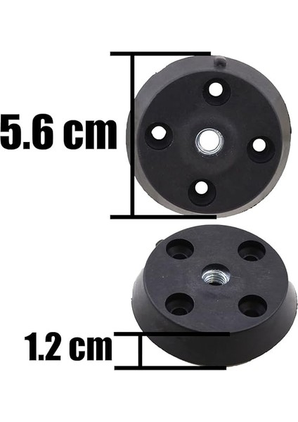 4 Adet Mobilya Masa Sehpa Ayağı Bağlantı Aparatı Düz Ayak Tabanı Siyah indirimleri