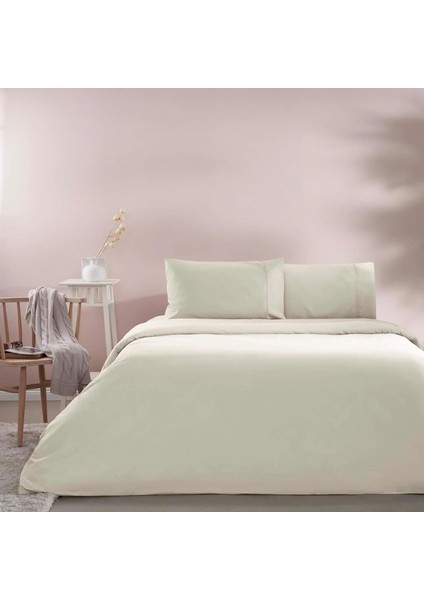 Pamuk Rf Basic Nevresim Takımı Ekru Çift Kişilik