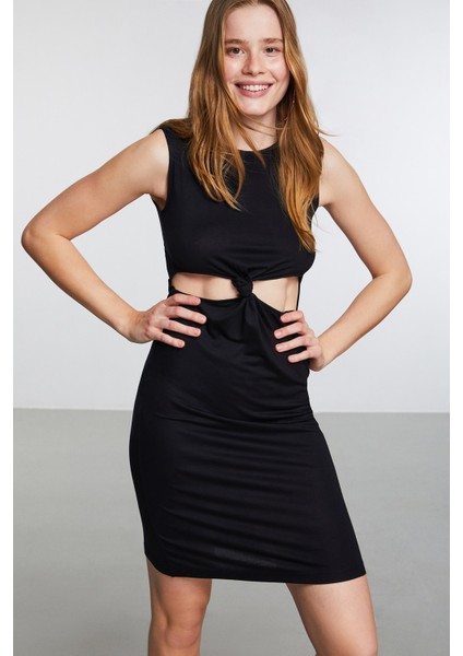 Brazıl Bodycon Siyah Elbise