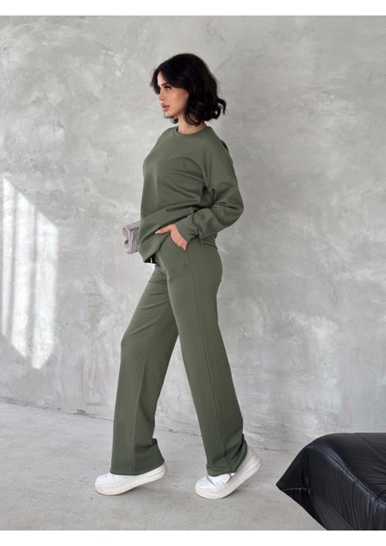 Kadin Basi?c Eşofman Takimi I?çi? Polarli Modal Kumaş modelleri